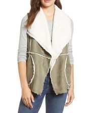 Caslon Reversible Faux Shearling Vest Size Small New with Tags