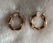 Thick Gold Hoops