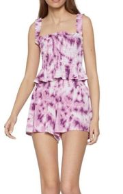 BCBG GENERATION PINK TIE DYE TOP & SHORTS 