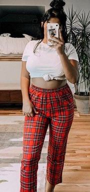 SheIn Plaid High Waisted Pants