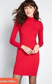 ModCloth: Most Favored Mock Neck Dress