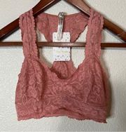 Free People FP Intimates Galloon gray lace bralette NEW XS