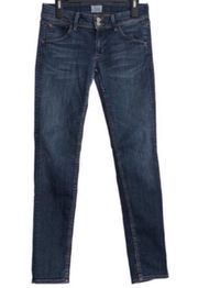 Collin Skinny Blue Low Rise Jeans Size 28 MSRP $189