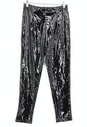 Princess Polly Women's Size 4 Faux Patent Leather Skinny Pants