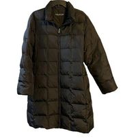 Andrew Marc Marc New York Full Zip Long Quilted Puffer Coat Black