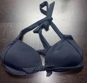 Calvin Klein Black Halter Tie Bust Bikini Swim Top Women's Size Small