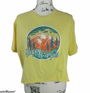 Obsessive Love Happy Camper Crop Top Size XL