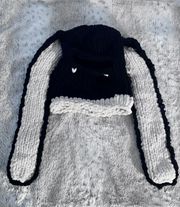 Cutest Knitted Rabbit Bunny Ear Balaclava