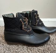 Womens Saltwater Quilted Duck Booties