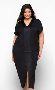 Universal Standard Crosby Caftan Dress in Black (Size 2XS, 6-8)