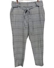 Halogen Tie Waist Houndstooth Pants 14