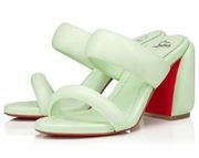 Christian Louboutin Inflama Sab 85 mm Sandals Nappa leather Studio Green