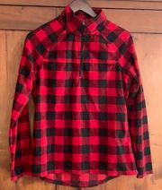 Buffalo Plaid Quarter Zip Pullover