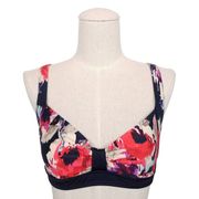 Kate Spade Colombe D'Or Bralette Bikini Top Rich Navy Blue Sz Medium