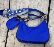 BP + Wildfang Blue Crossbody & Matching Pouch