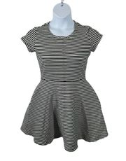 Kate Spade Saturday Good Times Black and White Striped Skater Dress Size Medium