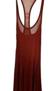 Silence and noise burnt orange tank dress size small