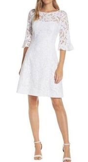 Lilly Pulitzer Allyson Lace Fit and Flare Short Dress Size 0 Bridal