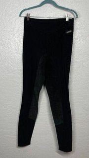 Kerrits Women XL Black Riding Breeches Pants Full Seat Suede Equestrian Horse