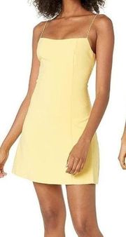 Likely Spaghetti Strap Carter A-Line Mini Dress Yellow Women's Size US 0