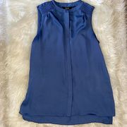 Vera Wang Light Blue Sleeveless Blouse