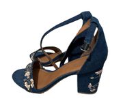 Sugar Michelle Denim Embroidered Heel