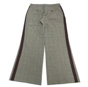 ABS Allen Schwartz Pants Womens 8 Luxury Collection Gray Wide Leg Trouser Poly