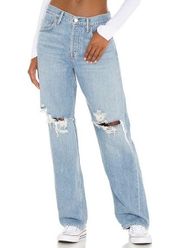 NWT grlfrnd bella denim jeans low rise boyfriend women’s size 30 button fly