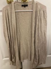 cream cardigan