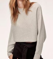 Aritzia Wilfred Free Lolan Merino Wool Crop Sweater