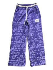 Womens NBA Los Angeles Lakers Purple Wide Leg Sweatpants - Sz XS