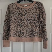 🍂2 piece shorts and long sleeve thermal waffle leopard top pj set🍂