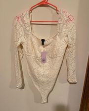 White Fable Bodysuit 