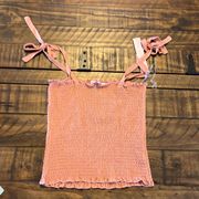 Crave Fame tie strap tube top dusty pink new Size Medium