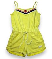 Nike Terrycloth Romper Womens Large Yellow