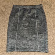 ELLE thick gray straight pencil skirt