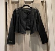 Black Faux Leather Jacket