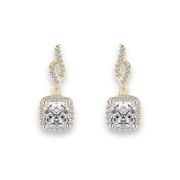 Elegant CZ Dangle Drop Earrings for Women