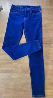 ARMANI EXCHANGE SUPER SKINNY BLUE JEANS WOMENS SIZE 4