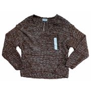 Universal Threads Universal Thread Pullover Sweater Womens MediumRaglan Sleeve Hi-Lo Brown  NWT