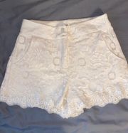 White Lace Shorts