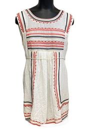 Ark & Co Ivory Embroidered Dress Size Small