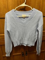 Light Blue V Neck Sweater