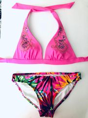 Xhilaration Xhileration Multicolored Bikini Set