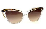 DKNY sunglasses sunnies tortoise and clear plastic cat eye Donna Karan