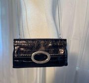 Vintage  Brighton serendipity Leather Fold Clutch Convertible Bag Purse