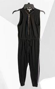 Black w White Sleeveless Jumpsuit Wm S