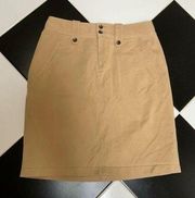 Vintage Y2K Lauren Ralph Lauren Masaai Khaki Cargo Utility Skirt Safari Tan sz 6