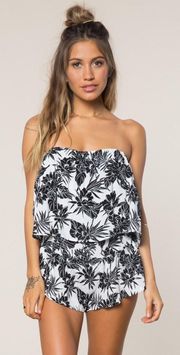 Island Lotus Ruffle Romper Jumpsuit