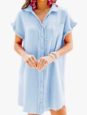 NWT Baby Blue Chambray Dress